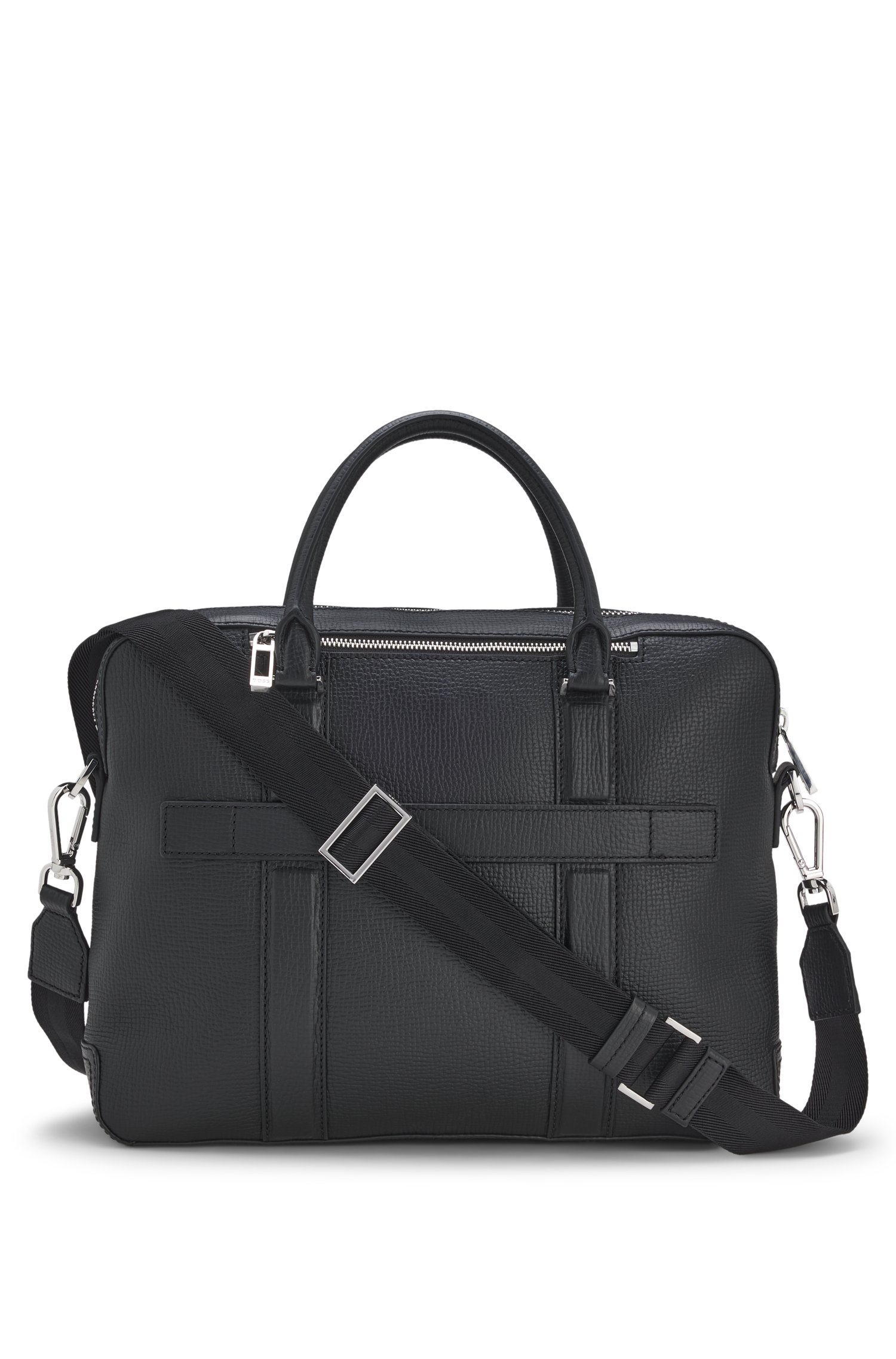 Boss Document case in structured leather with double handles portföljer & datorväskor herr – bild 3