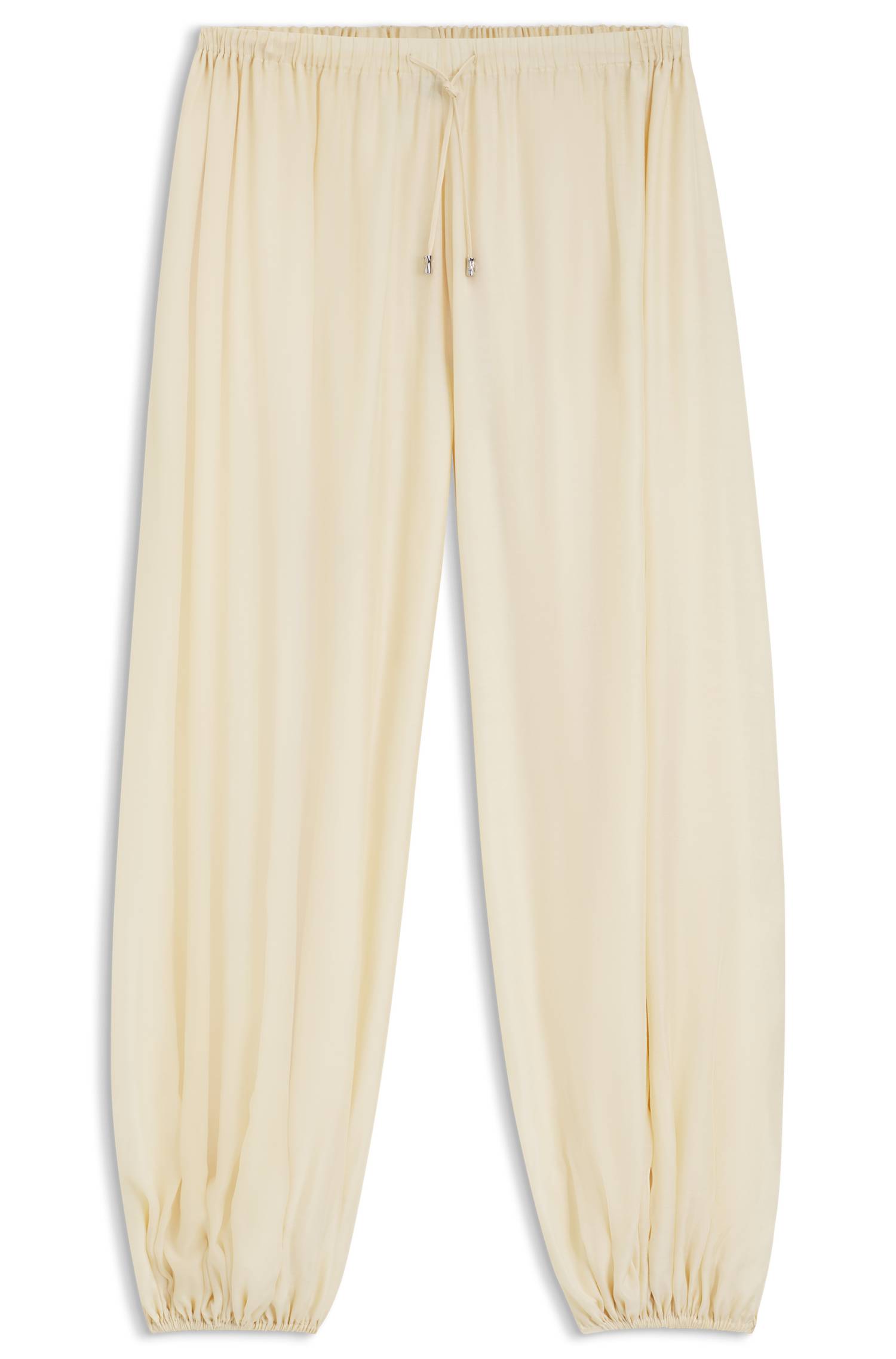 Boss Wide-leg-fit trousers blended with modal byxor dam – bild 4
