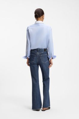 Flared-fit jeans, Blue