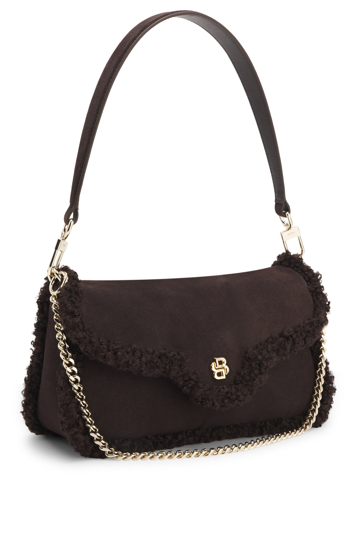 Boss Shoulder bag with faux-fur trims handväskor & axelremsväskor dam – bild 4