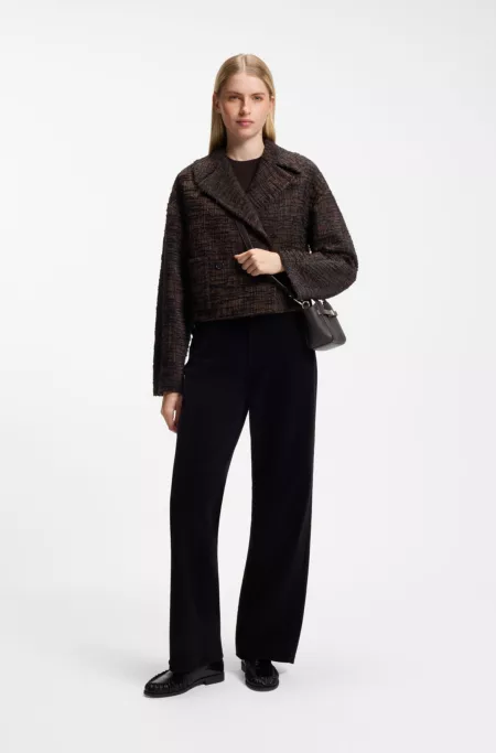 BOSS Revers mini tote bag in grained leather
