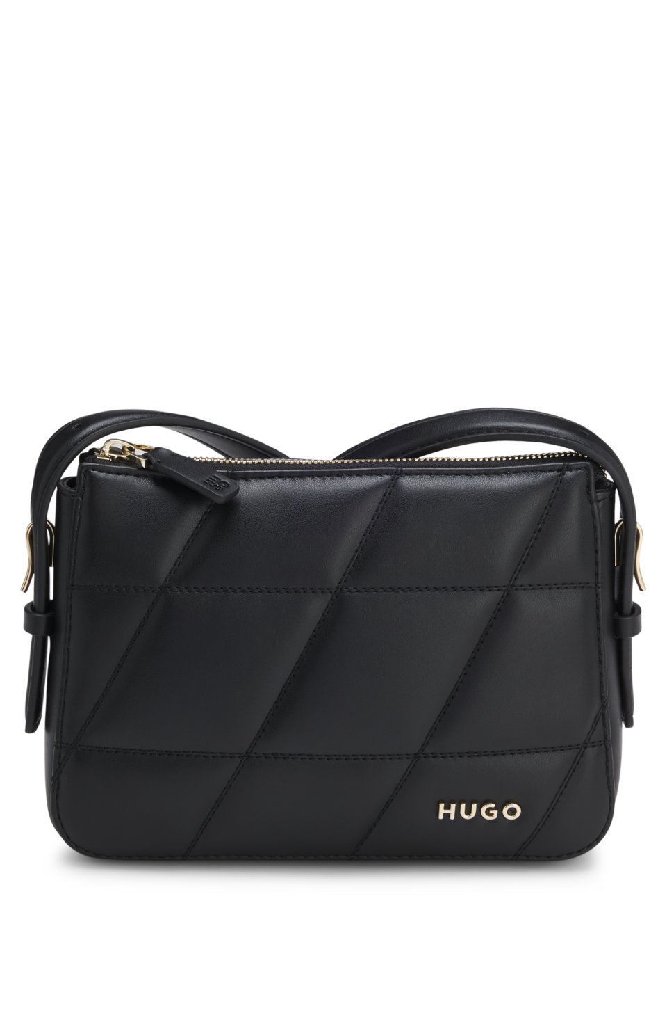 Crossbody bag in quilted faux leather