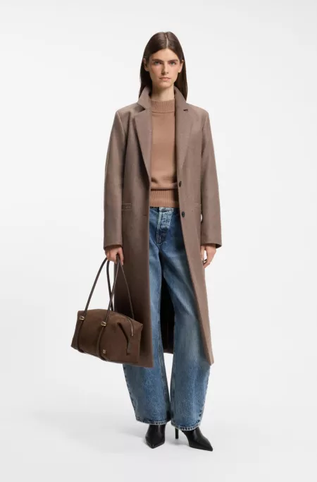 Tasche aus Kunstleder mit zwei Tragegriffen