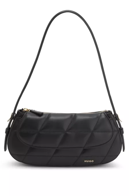 Sac en similicuir matelassé avec poignée réglable