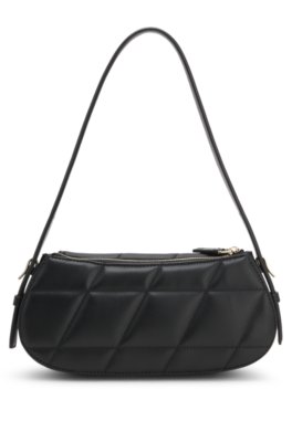 Quilted faux-leather bag with adjustable handle 3