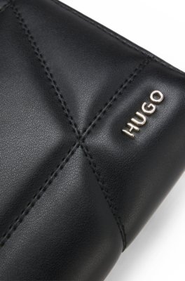 Hugo Ziparound wallet in quilted faux leather plånböcker dam – bild 2