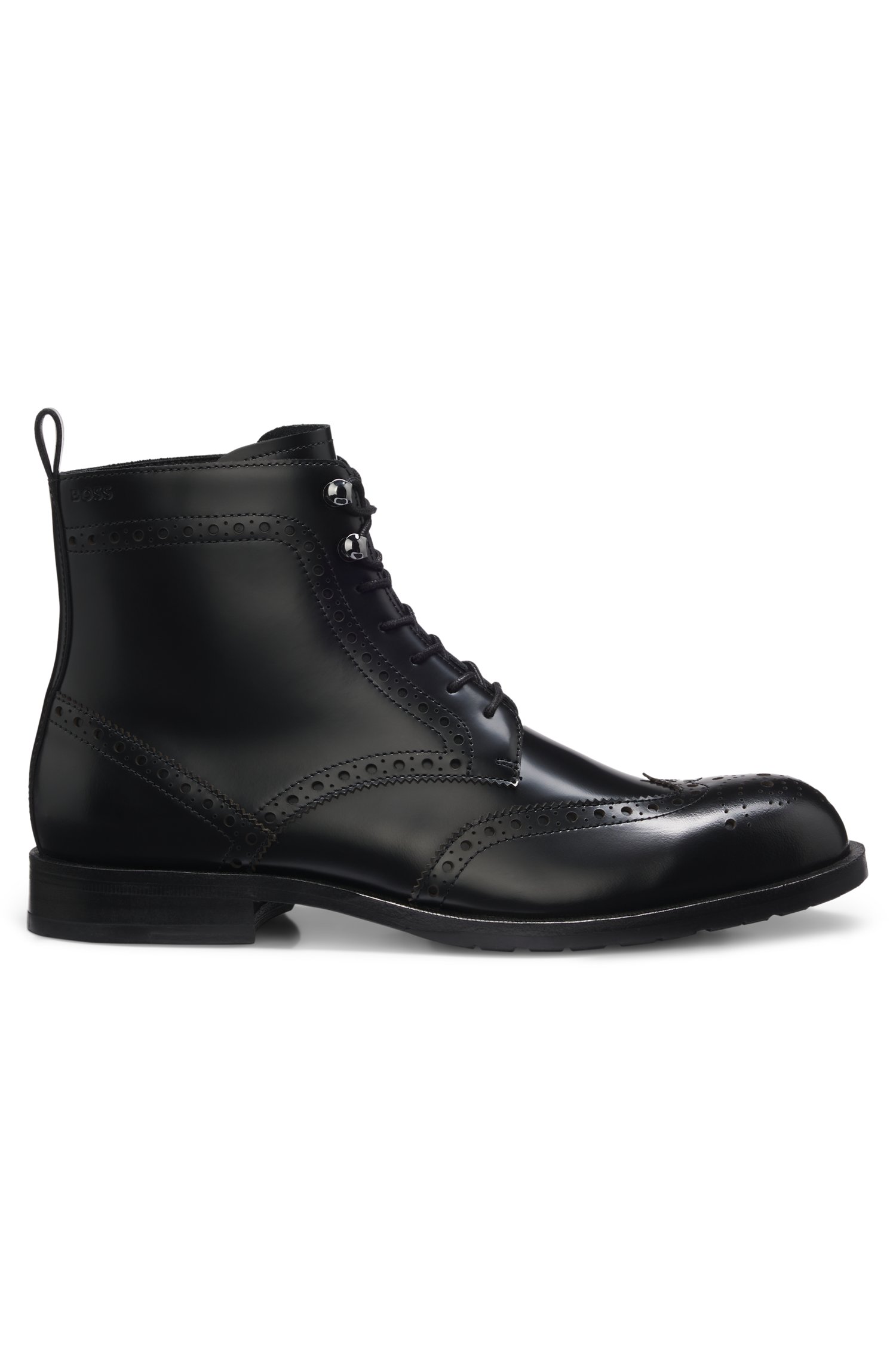 Boss Formal lace-up boots in brushoff leather herr – bild 3