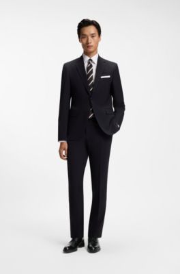 Derby shoes in grained leather with cap toe, Black