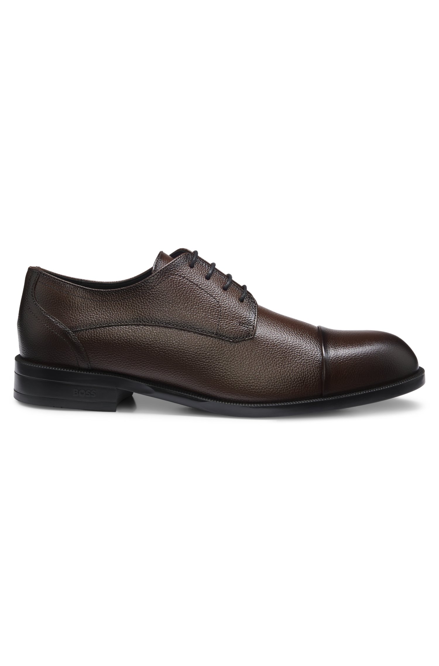 Boss Derby shoes in grained leather with cap toe snörskor herr – bild 3