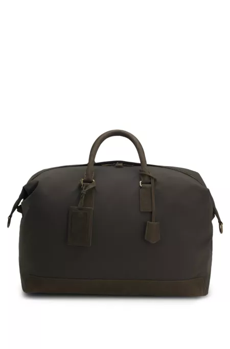 BOSS BY BECKHAM holdall with suede trims