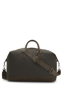 BOSS BY BECKHAM sportv&auml;ska med mockadetaljer, Oliv