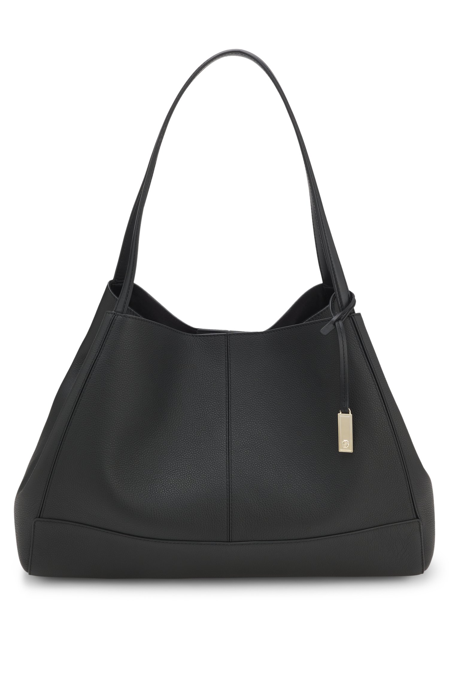 Boss Tote bag in grained leather with detachable pouch shoppingväskor & totes dam
