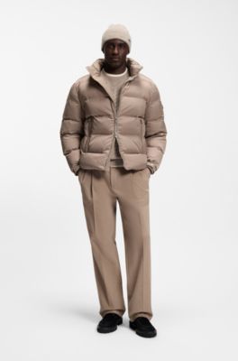 Lace-up boots in suede with side zip, Black
