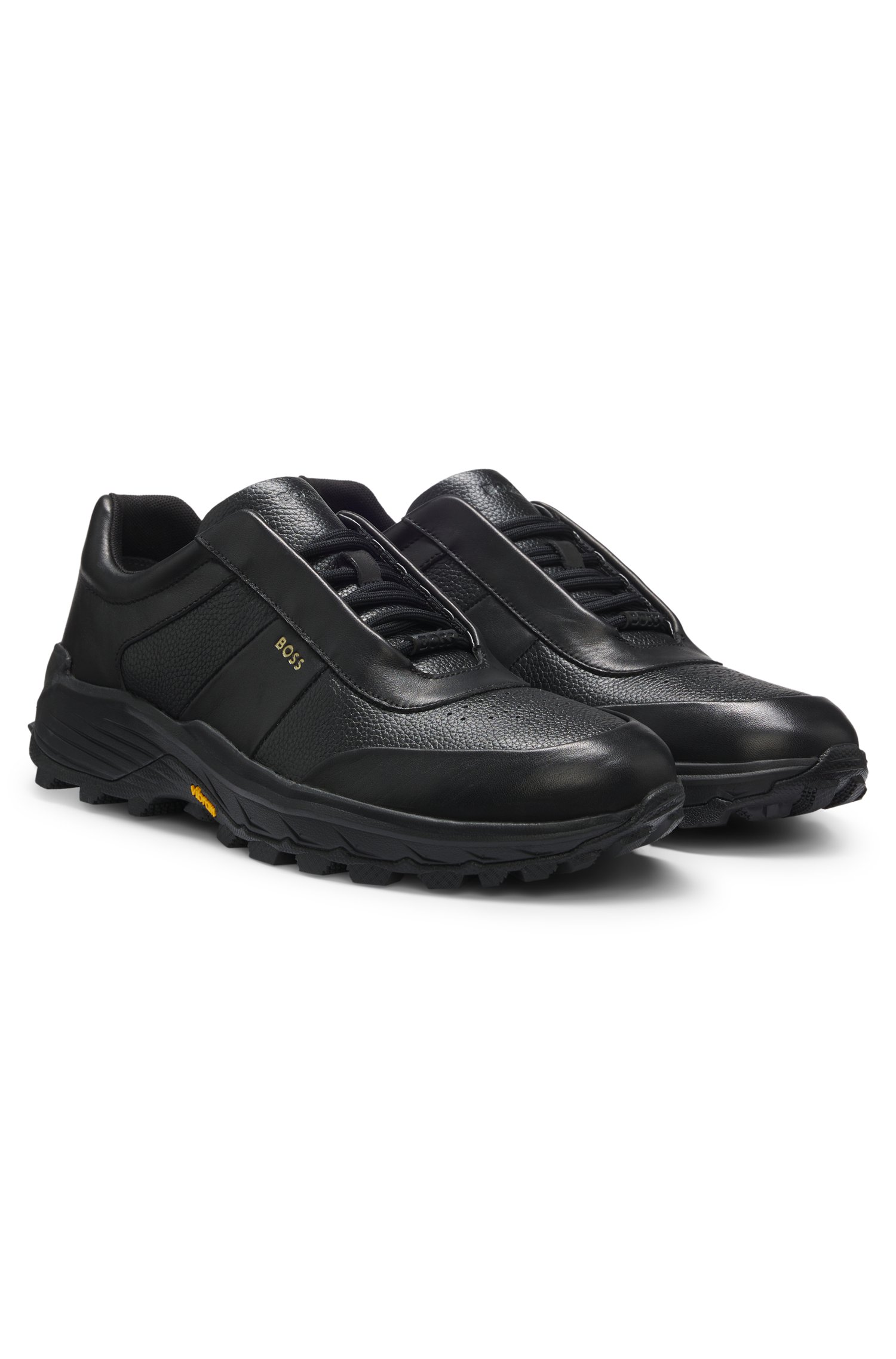 Boss Leather trainers with Vibram sole sneakers herr