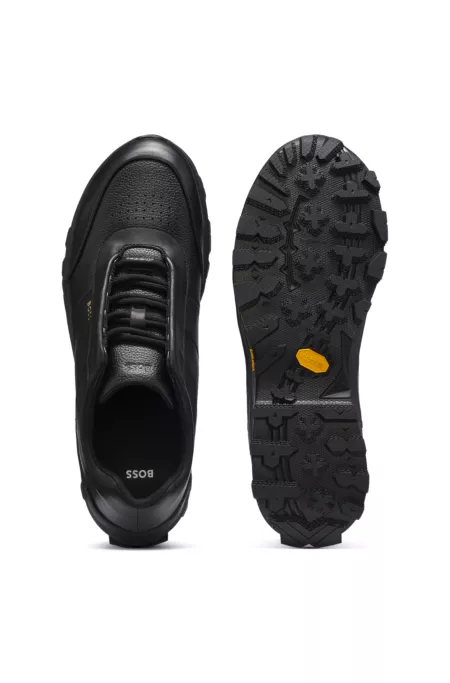 Ledersneakers mit Vibram-Sohle