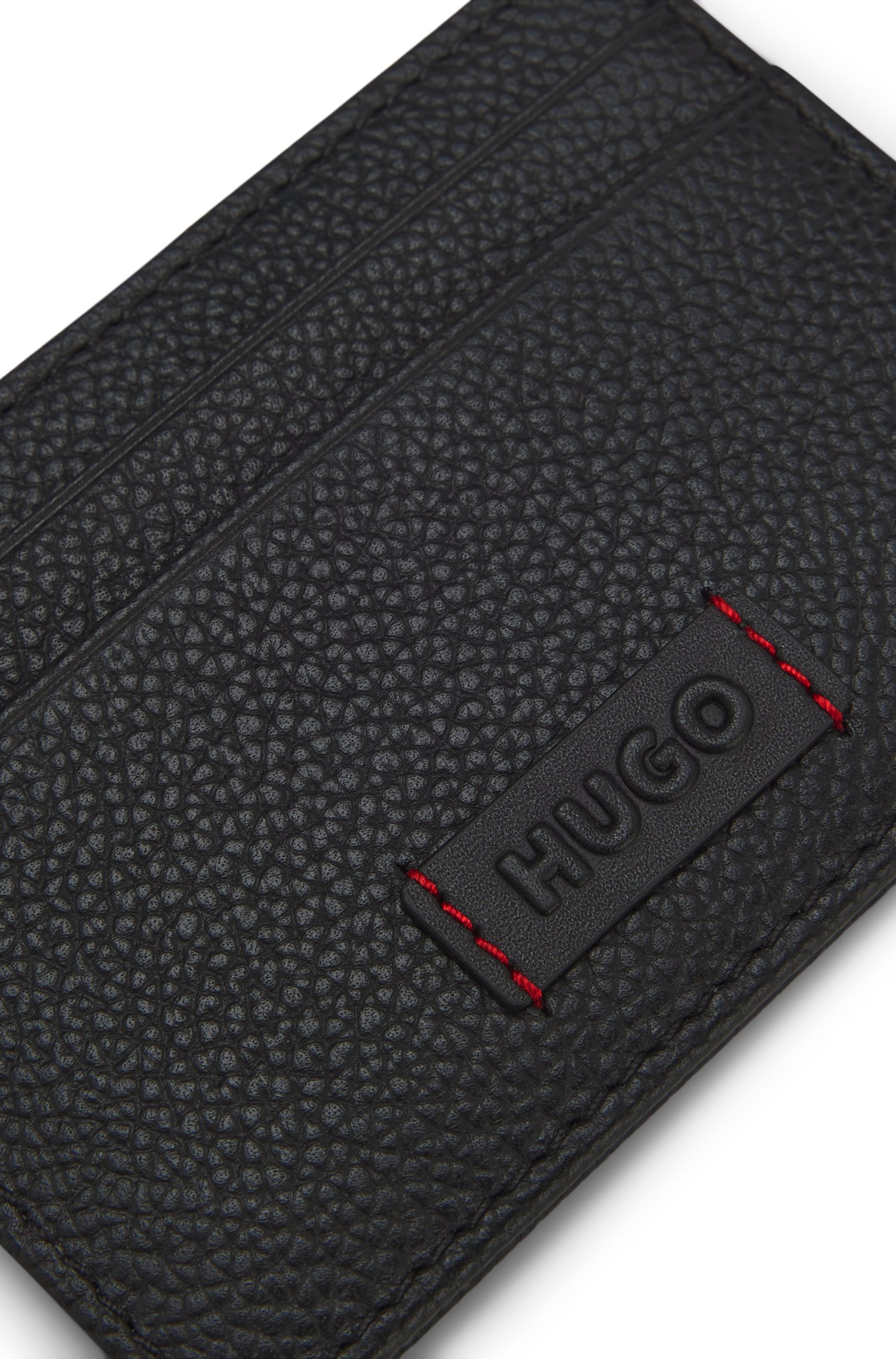 Hugo Debossed-logo wallet with signature red stitching plånböcker & korthållare herr – bild 2