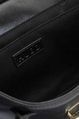 Hugo Structured shoulder bag in grained faux leather axelremsväskor dam – bild 5