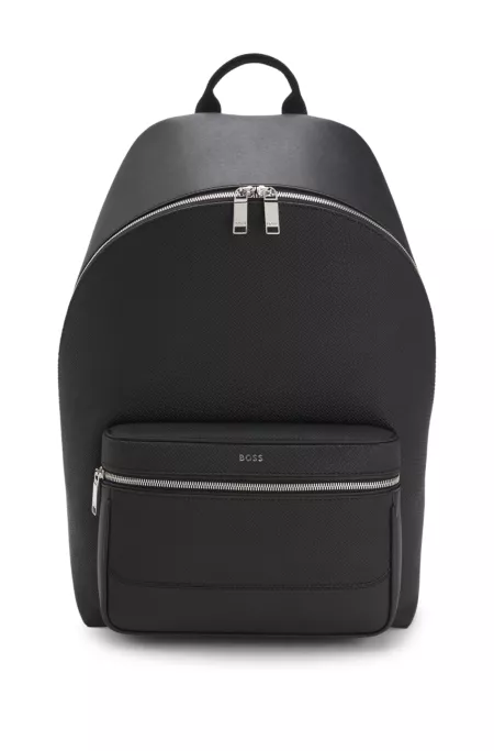 Sac à dos en similicuir avec passant pour poignée de valise