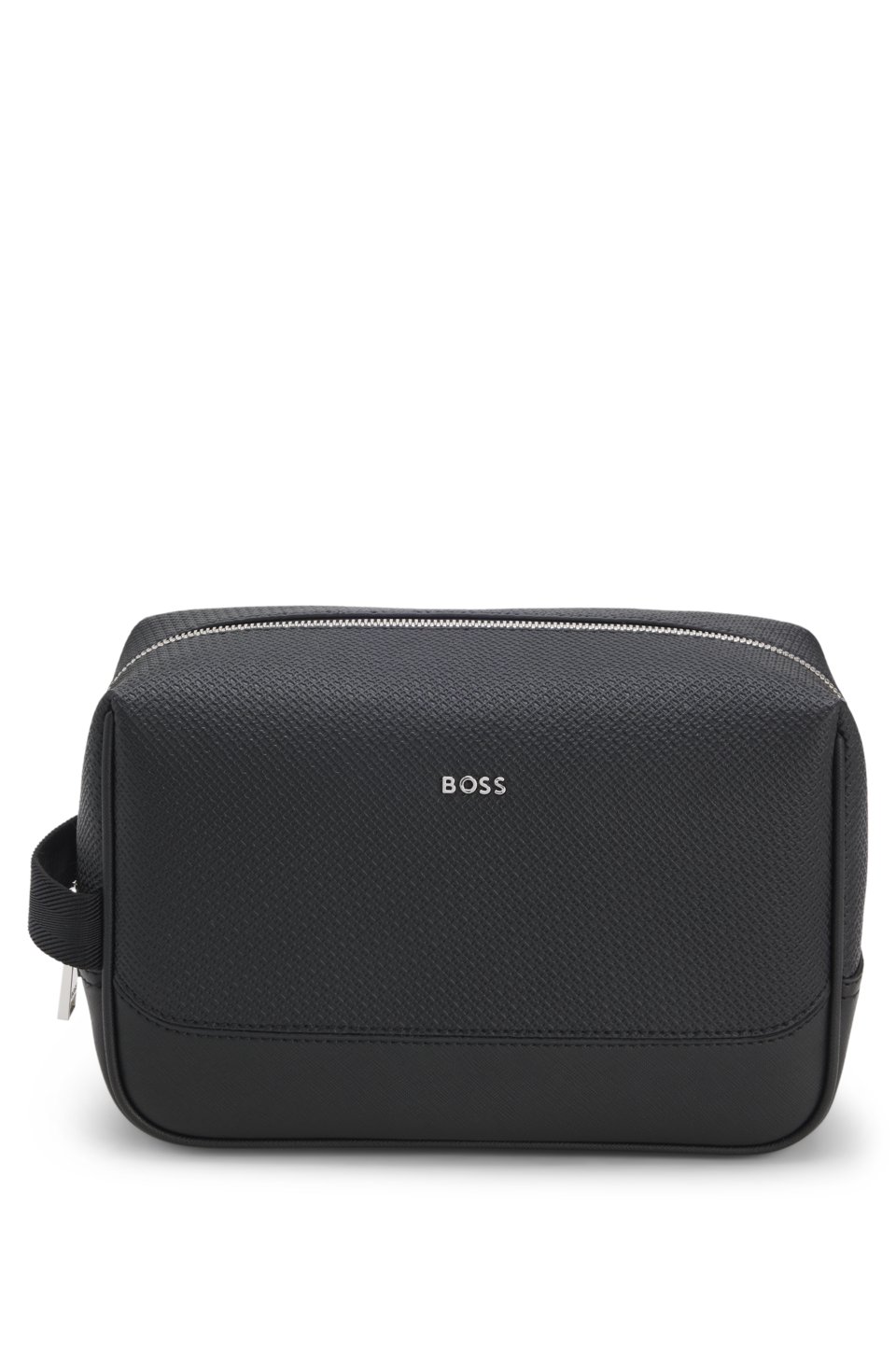 Logo-trim washbag