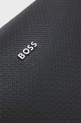 Toiletry case in smooth Nappa-look fabric, Black
