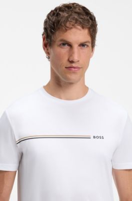 Camiseta slim fit, Blanco