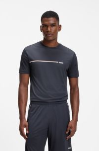 Slim-fit T-shirt, Donkerblauw