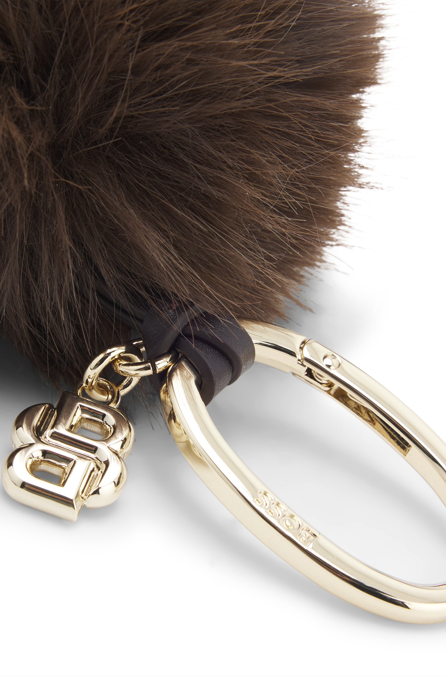Boss Key ring with pompom and Double-B-monogram charm dam – bild 2