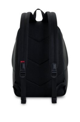 Hugo Faux-leather backpack with debossed logo patch ryggsäckar herr – bild 3