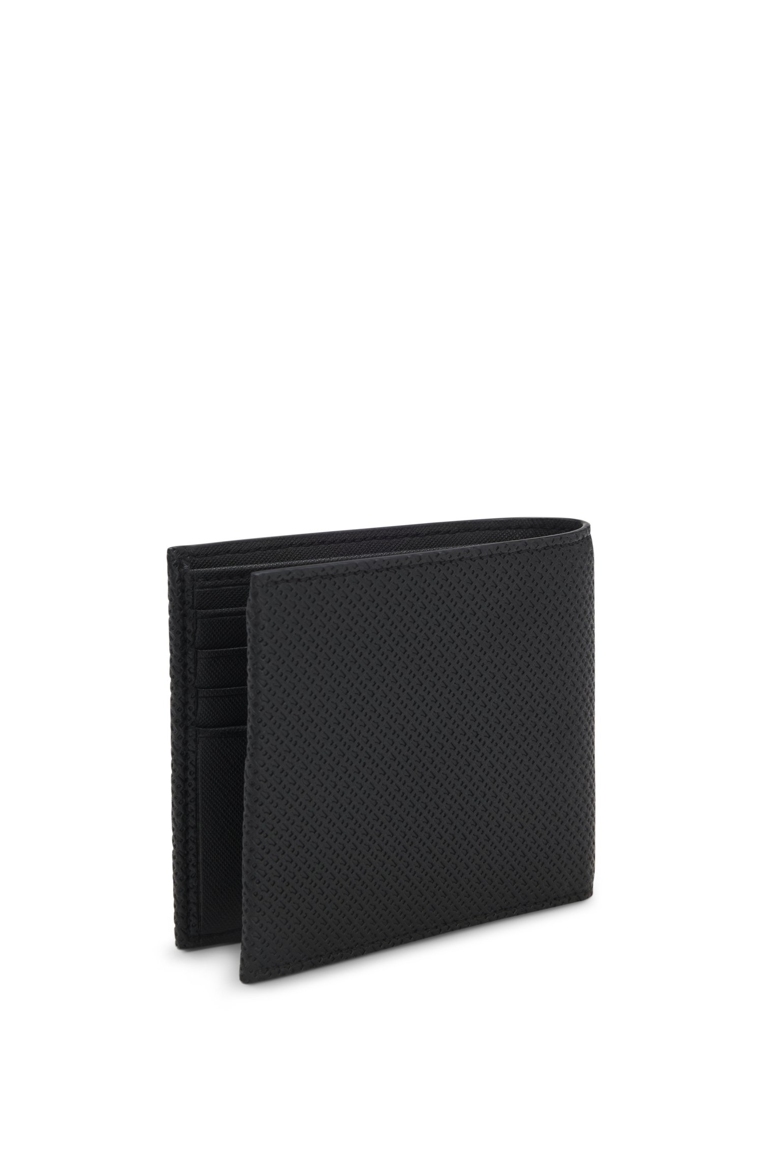 Boss Monogrammed wallet with polished metal logo plånböcker & korthållare herr – bild 3