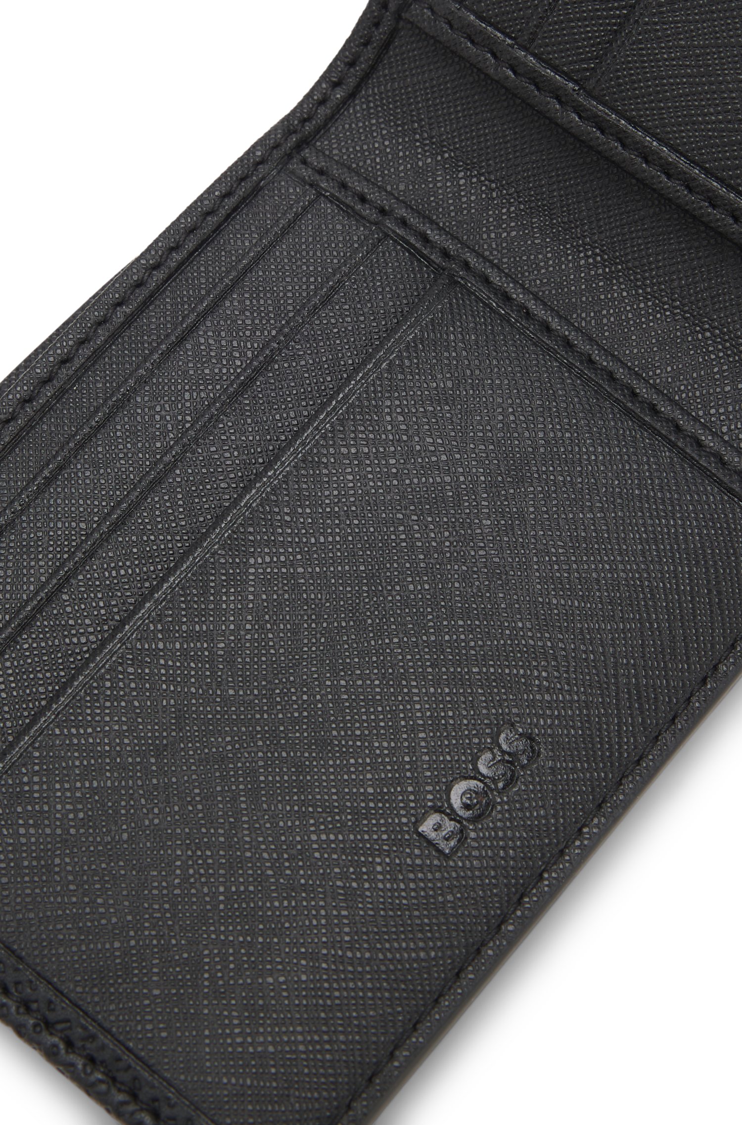 Boss Monogram-embossed folding wallet with metal logo plånböcker & korthållare herr – bild 2