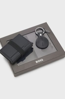 Gift set with cardholder and tracer tag holder, Black