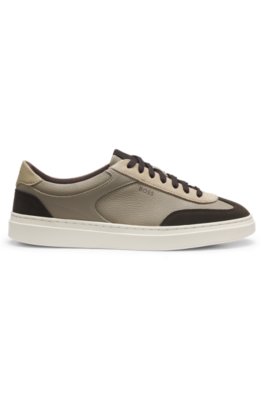 Boss Cupsole trainers in leather with suede trims låga sneakers herr – bild 3