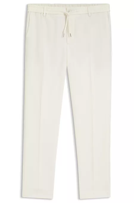 Modern-fit trousers in stretch twill