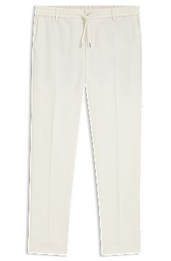 Modern-fit trousers in stretch twill