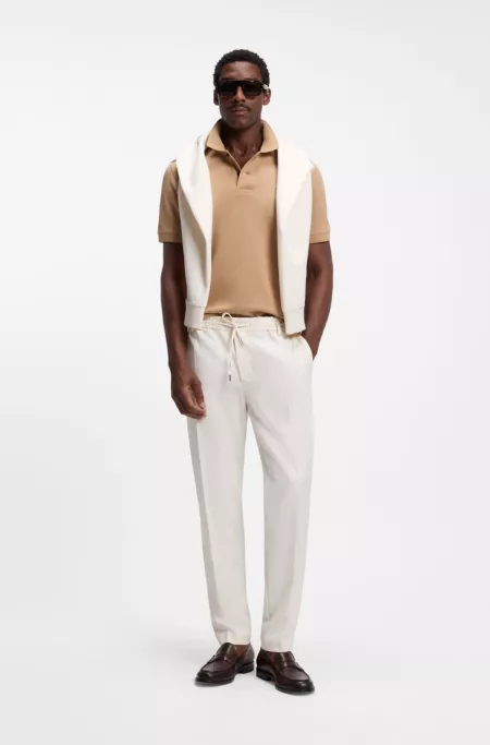 Modern-fit trousers in stretch twill