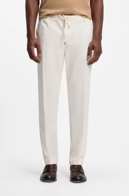 Modern-fit trousers in stretch twill