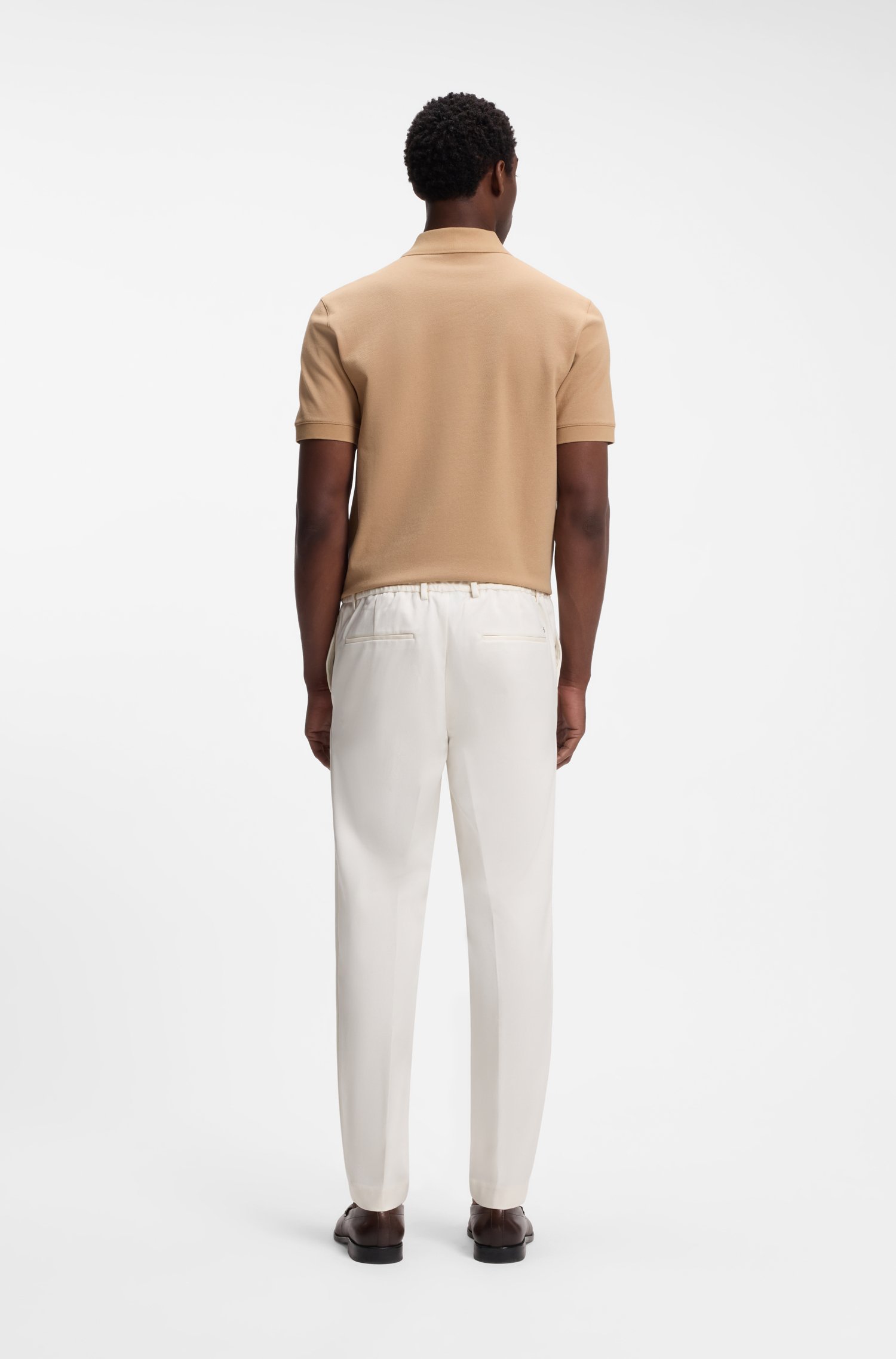 Boss Modern-fit trousers in stretch twill byxor herr – bild 2