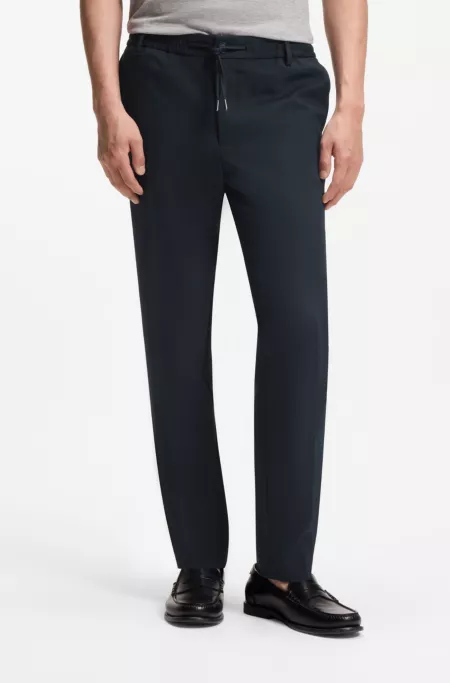 Modern-fit trousers in stretch twill