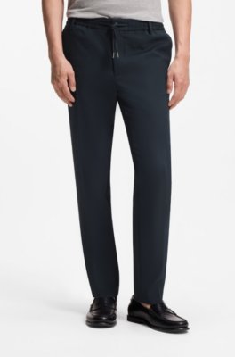 Modern-fit trousers in stretch twill