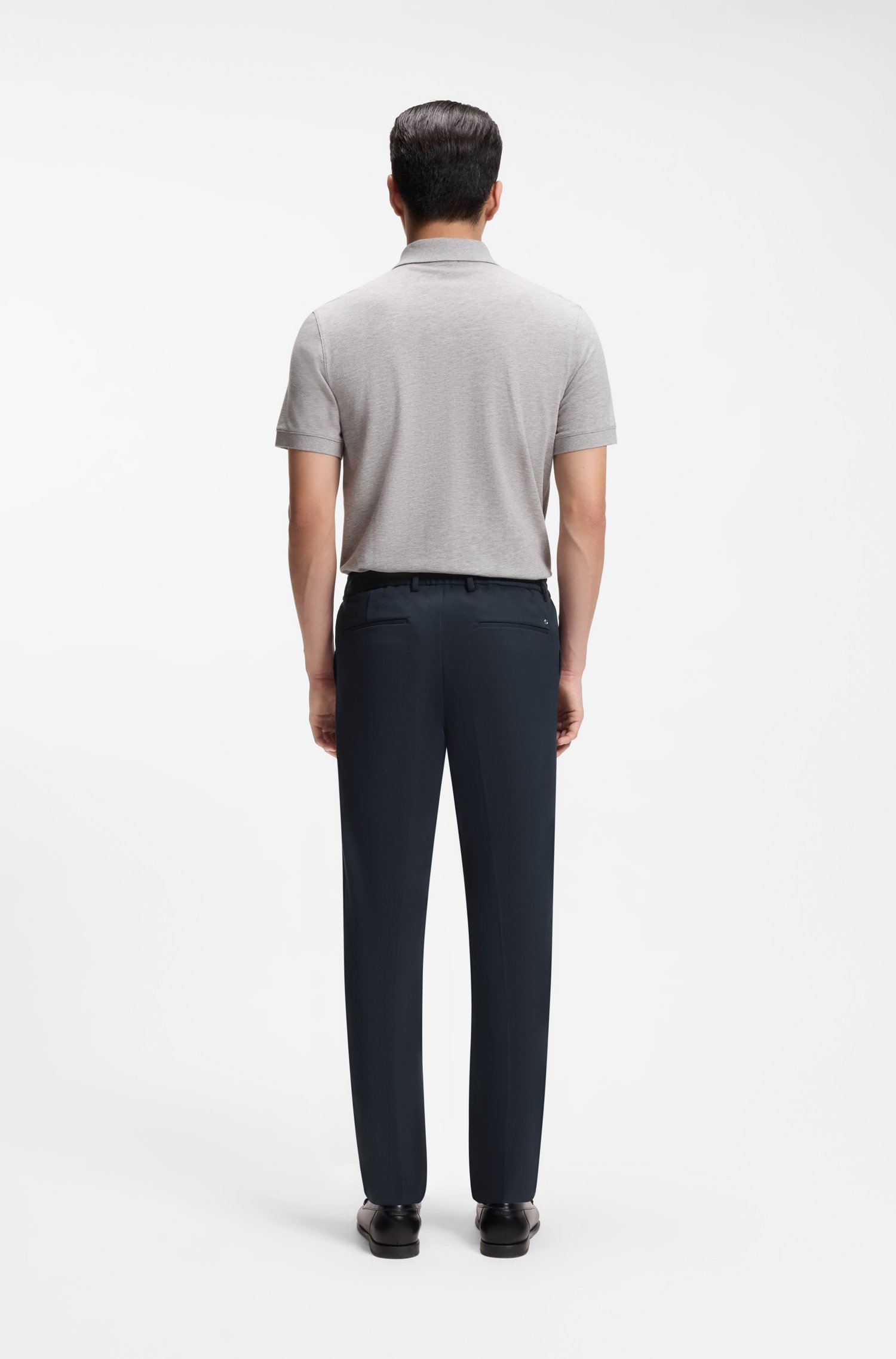 Boss Modern-fit trousers in stretch twill byxor herr – bild 2