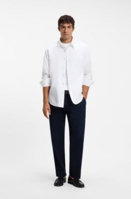 Regular-fit cotton shirt, White