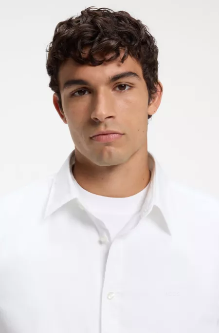 Regular-fit cotton shirt
