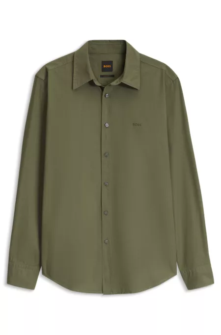 Regular-fit cotton shirt