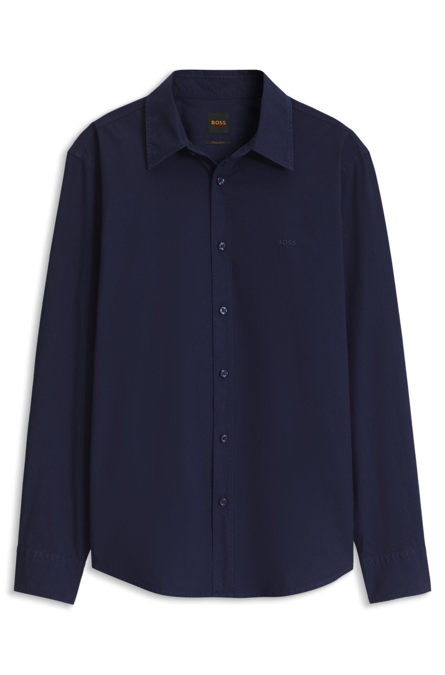 Boss Regular-fit cotton shirt skjortor & blusar herr