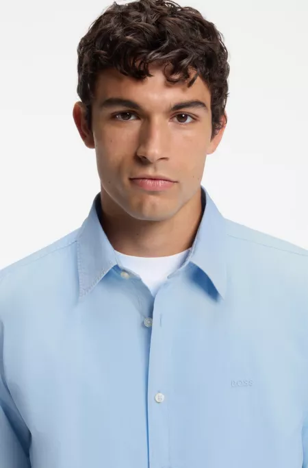 Regular-fit cotton shirt