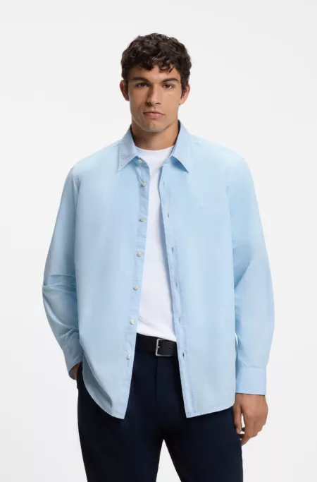 Regular-fit cotton shirt