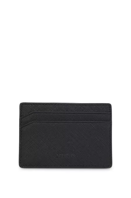 Gift-boxed faux-leather card holder and key ring
