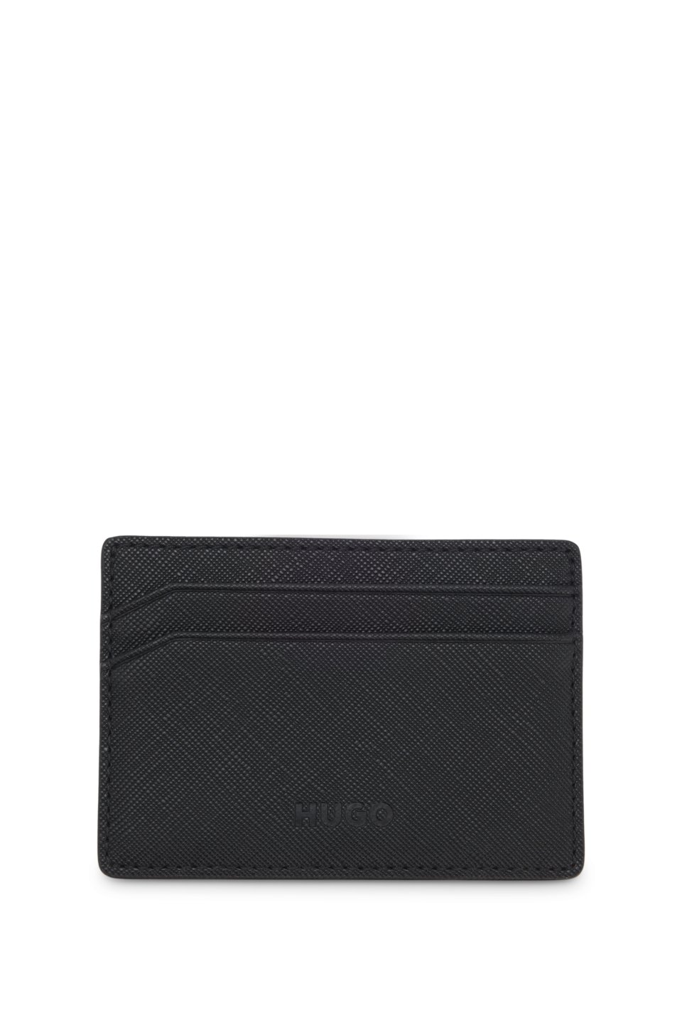 Gift-boxed faux-leather card holder and key ring