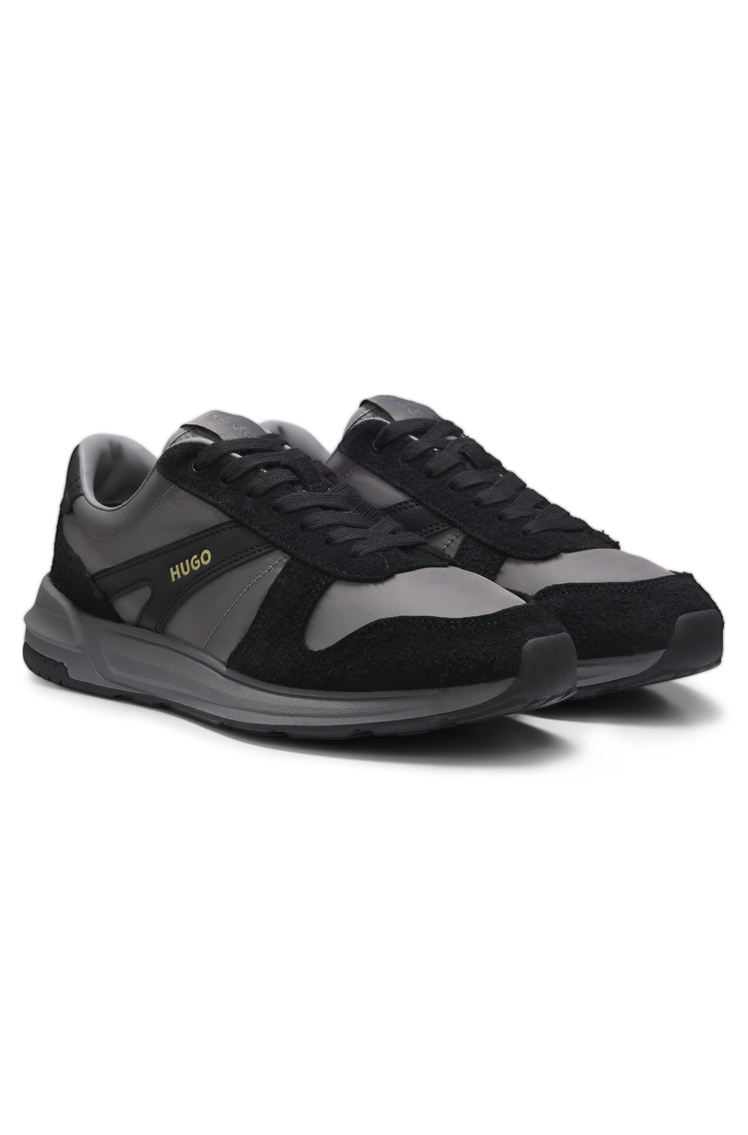 Hugo Suede-trim trainers sneakers herr