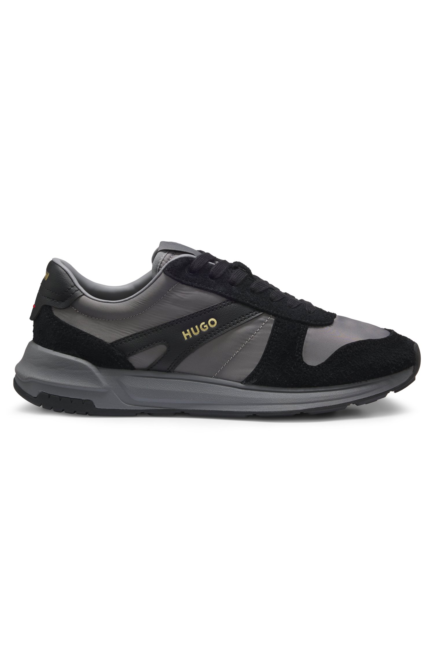 Hugo Suede-trim trainers sneakers herr – bild 3
